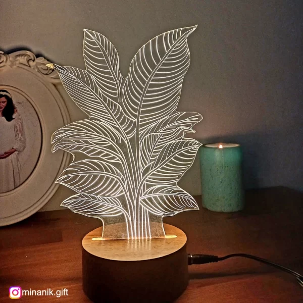چراغ خواب بالبینگ،‌ آباژور سه بعدی