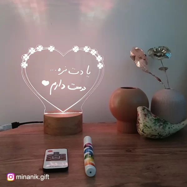 چراغ خواب یادداشت، قابل نوشتن با ماژیک فلورسنت